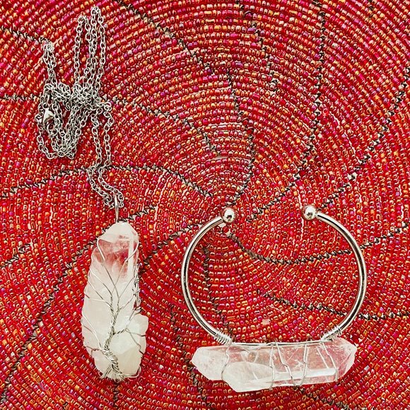 Clear Quartz Jewelry Set - Picture 1 of 3